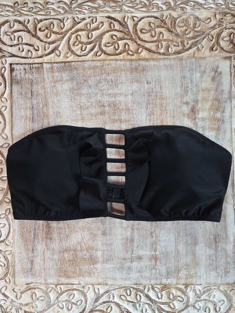 Express Black Bandeau Bikini Top - Medium - Gently Used - No Strap